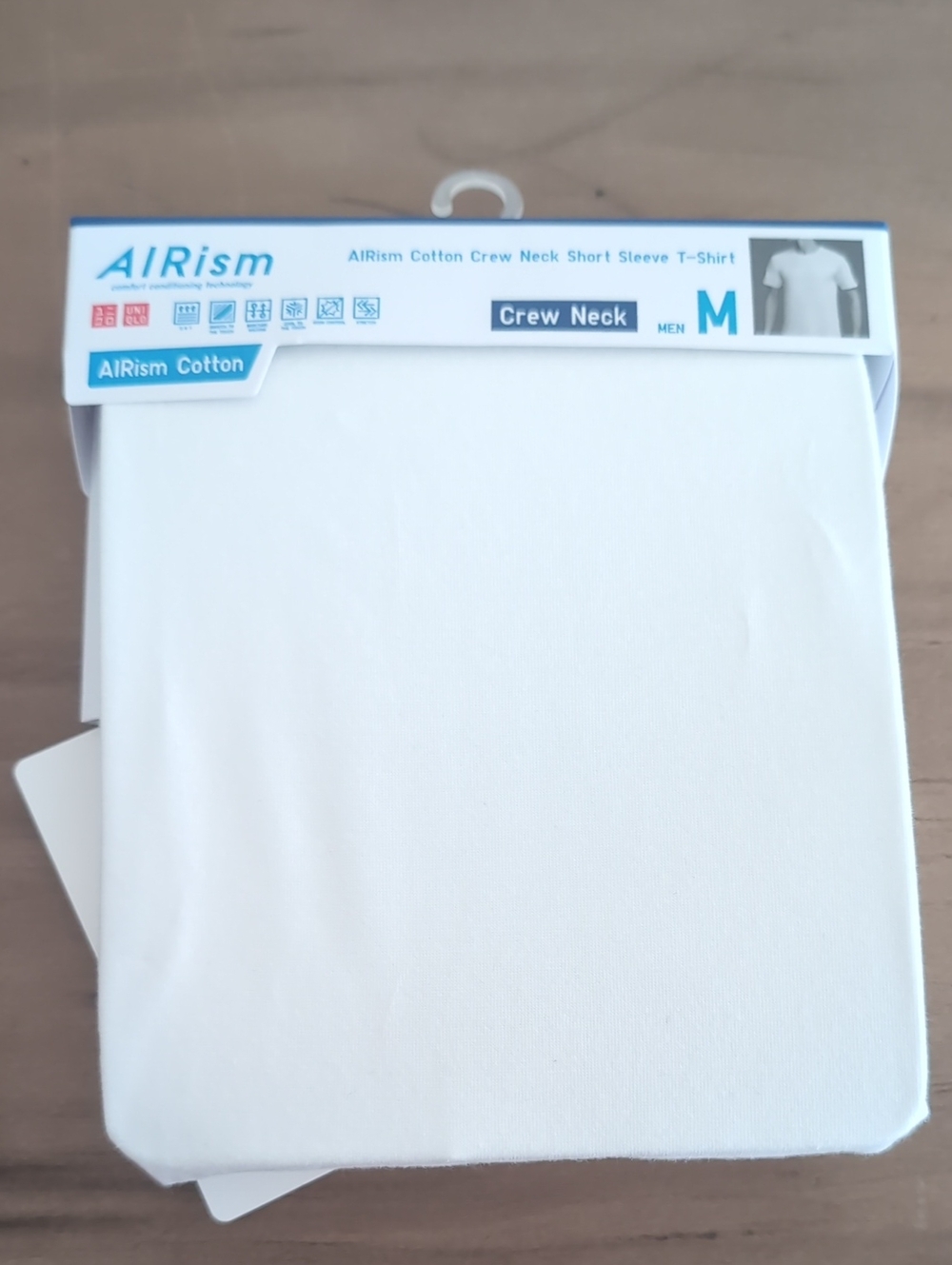 Uniqlo AIRism Cotton Crew Neck T-Shirt - White